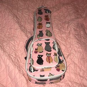 MUSIC FIRST Cute Padded Cat Design Ukulele Case